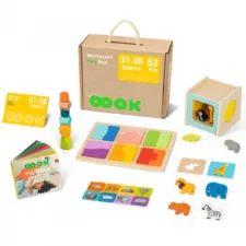 Монтесори сензорна кутия 5 в 1 Tooky Toy за деца 31&ndash;36 месеца