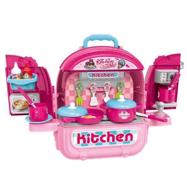 Преносима къща за кукли и кухня в раница Jolly - играчки за момичета 3