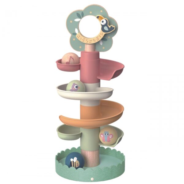 Tooky Toy Спираловидна пързалка с 4 топки-забавна игра