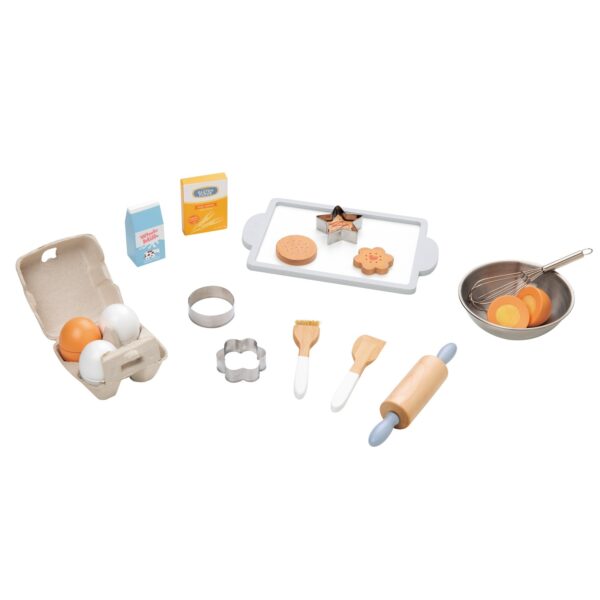 Дървена играчка - Комплект за печене на сладки - lelin toys 1