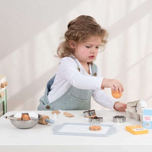 Дървена играчка - Комплект за печене на сладки - lelin toys 2