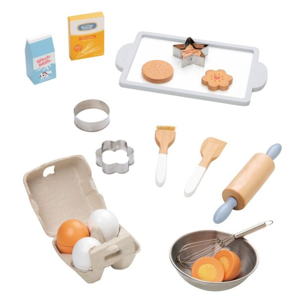 Дървена играчка - Комплект за печене на сладки - lelin toys 3