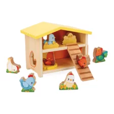 Дървена играчка - Моя първи кокошарник от Janod