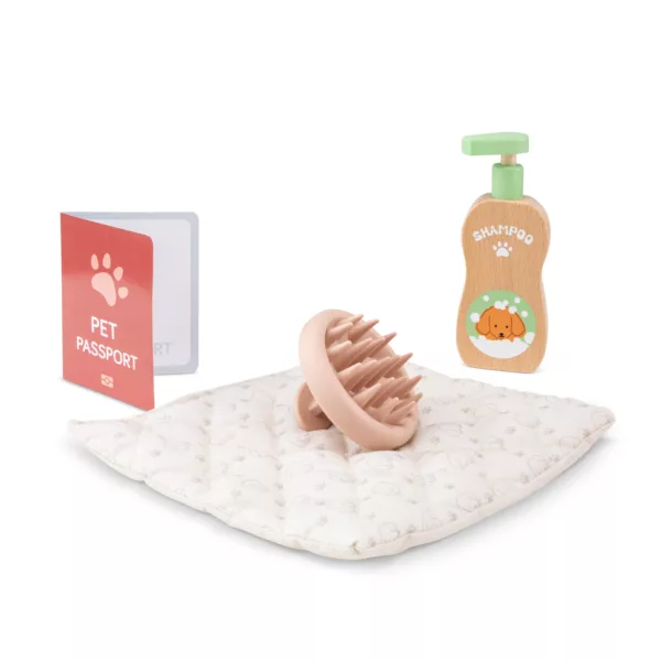 Детски комплект за игра грижа за домашен любимец с шампоан и четка