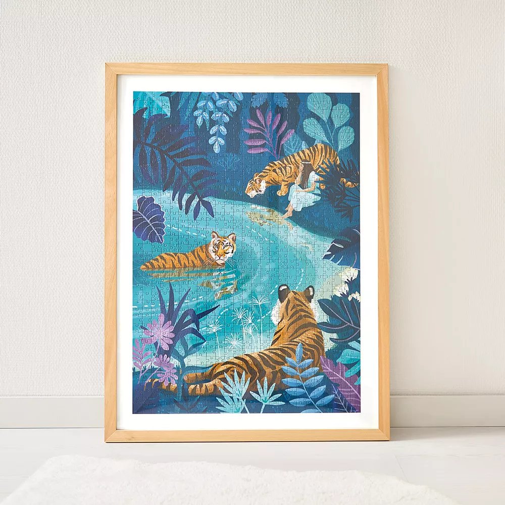 Janod Пъзел от 1000 части - Тигри 2