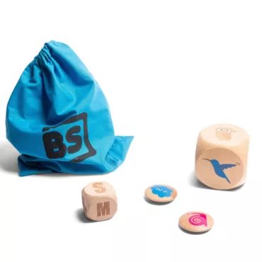 Активна игра за деца Имитирай птиците BS Toys дървени зарове и жетони 4+