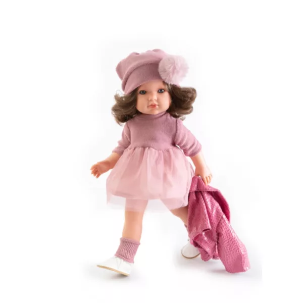 Детска кукла Antonio Juan Белла с розово яке и тюлена пола 45см