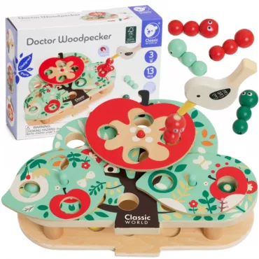 Образователна игра с магнити Доктор Кълвач Classic World оригинална опаковка