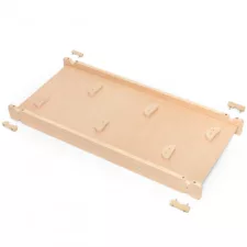 Дървена платформа Viga Toys за пързалка и рампа - сглобяема основа с крепежни елементи за Монтесори детски съоръжения