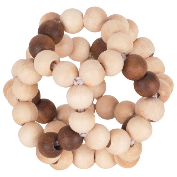 Goki Бебешка еластична дрънкалка топка - Nature