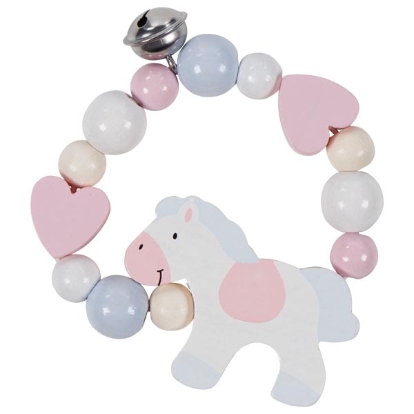 GOKI Еластична бебешка дрънкалка - Конче