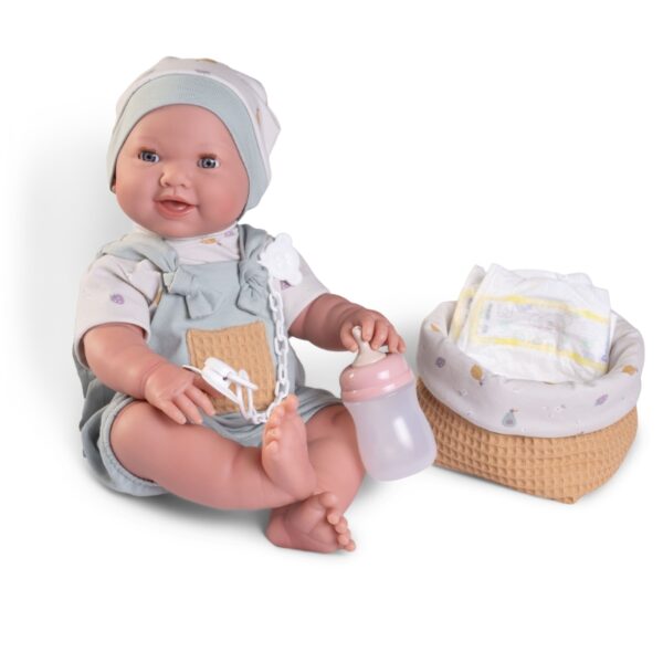 Кукла - Новоредено бебенце Миа с памерс и кошче 4