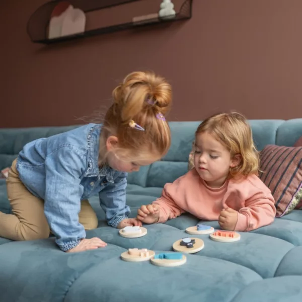 Монтесори пъзел Арктика с дървени животни за деца 18+ месеца