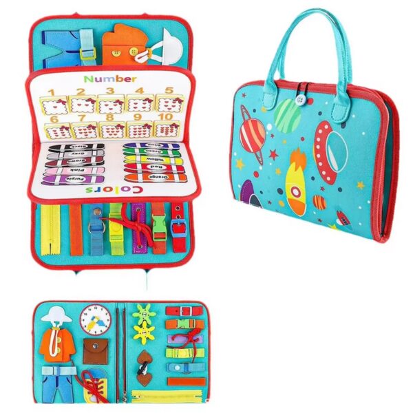 Тиха Монтесори книжка за стимулиране на усещания 7