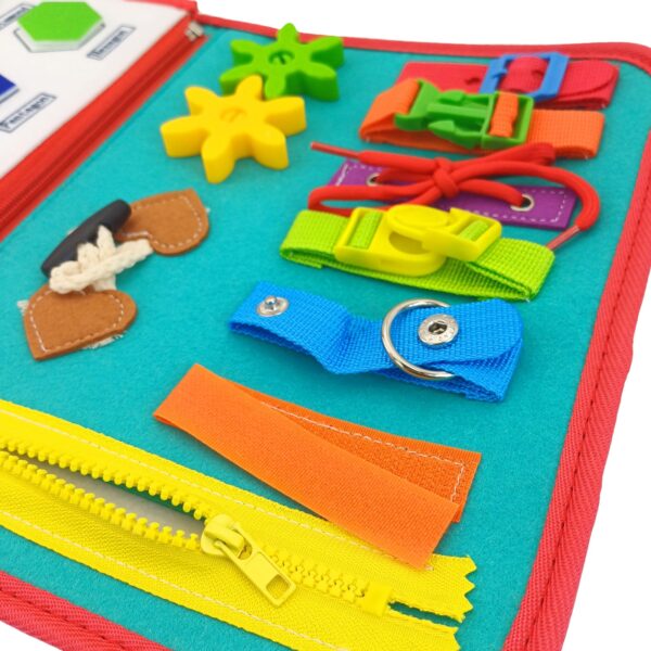 Тиха Монтесори книжка за стимулиране на усещания 6