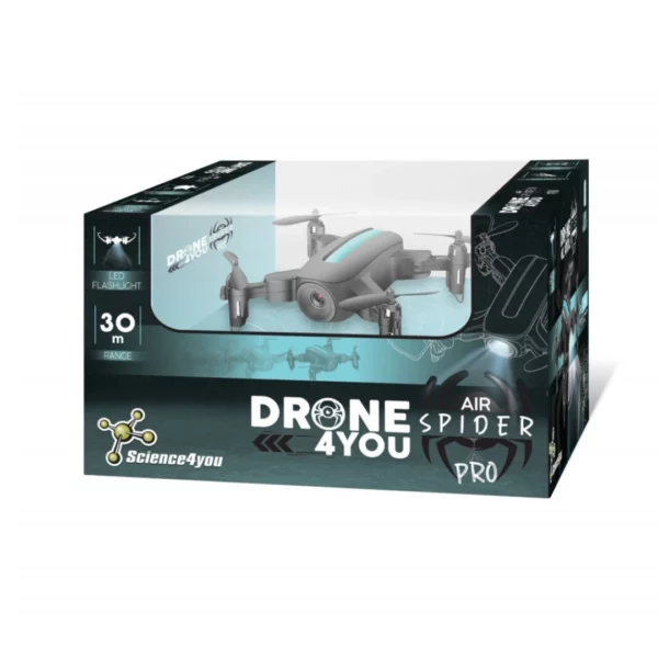 Дрон за начинаещи - Mini Air Spider PRO опаковка с дрон и технически характеристики