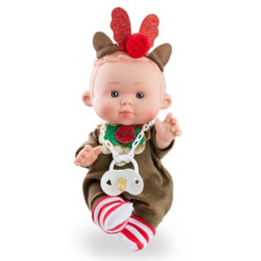 Кукла бебе- Коледно елфче 26 см.
