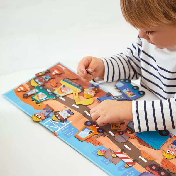 Магнитни истории - Строителна площадка от Janod 7