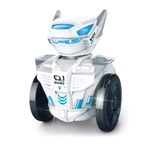 Интерактивен робот Watch Bot със сини LED светлини, дистанционно управление чрез часовник, STEM комплект