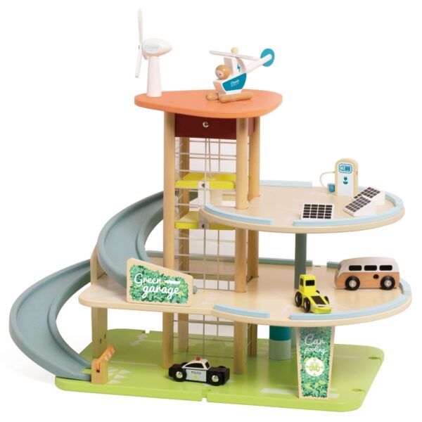 Дървен гараж на 3 етажа с асансьор - Еко Зона 8