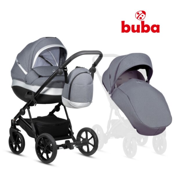 Бебешка количка Buba ZAZA2 2в1 DarkGrey 9