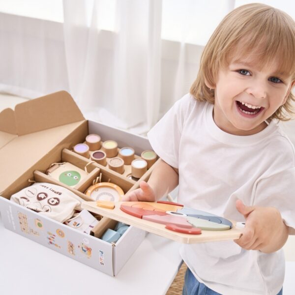 Монтесори образователна кутия за игра 36 месеца 8