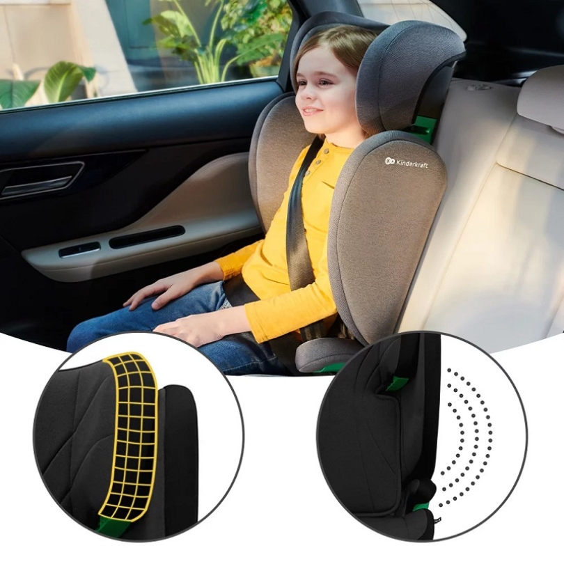 Столче за кола KinderKraft JUNIOR FIX 2 i-Size CHERRY PEARL 11