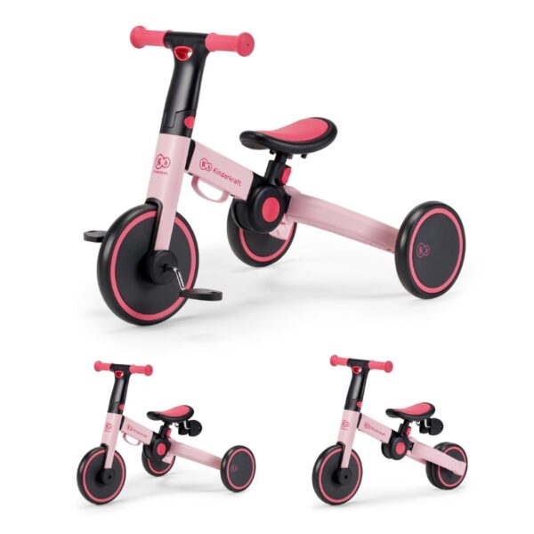 Триколка KinderKraft 3в1 4TRIKE розова 13