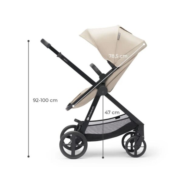 Бебешка количка KinderKraft NEWLY 4в1 MOONLIGHT GREY 3