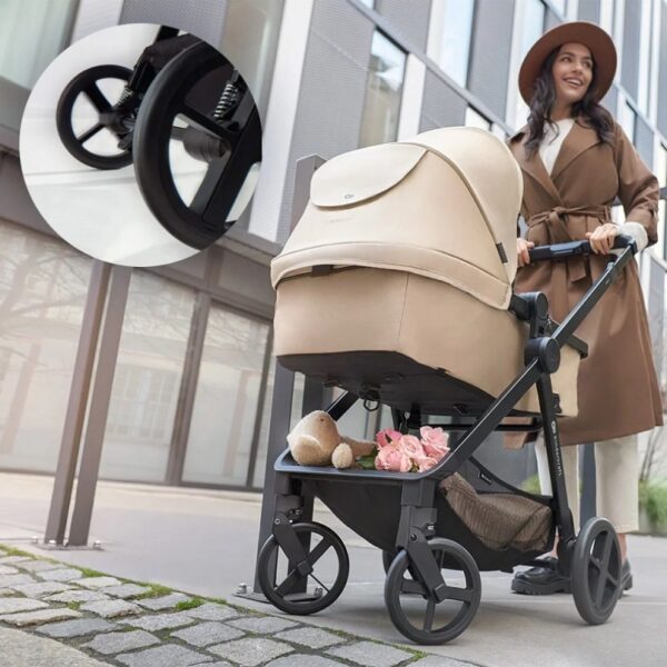 Бебешка количка KinderKraft NEWLY 4в1 MOONLIGHT GREY 5