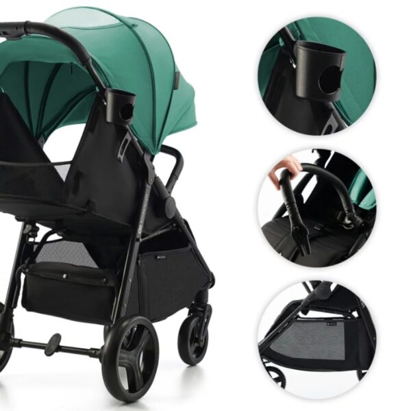 Бебешка количка KinderKraft RINE JUICY GREEN