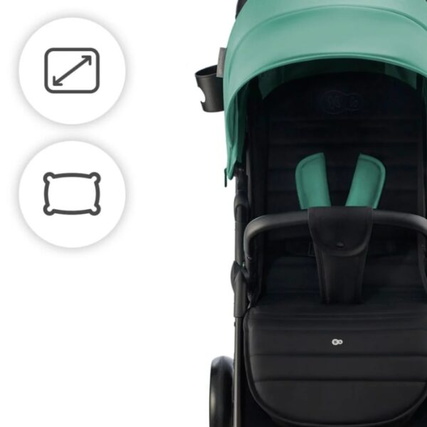 Бебешка количка KinderKraft RINE JUICY GREEN 2