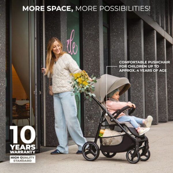 Бебешка количка KinderKraft TRIG 3 GRANITE GREY 7