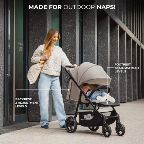 Бебешка количка KinderKraft TRIG 3 GRANITE GREY 6