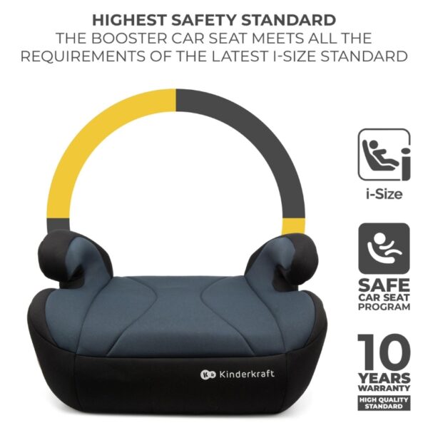 Бустерна седалка за кола KinderKraft I-BOOST GREY 2