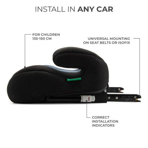 Бустерна седалка за кола KinderKraft I-BOOST GREY 6