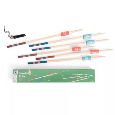 Дървена игра за хвърляне на копия BS Toys комплект 6+