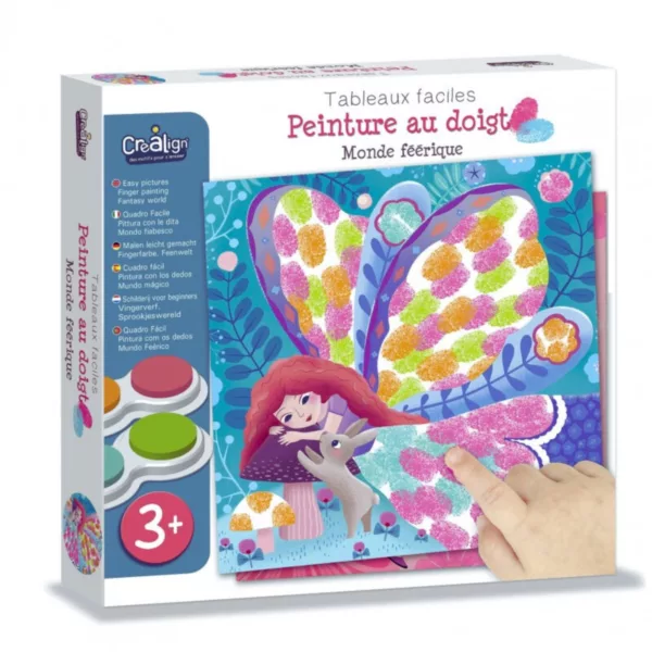 Детски комплект за оцветяване с пръсти феи Crea Lign творчески комплект 3+