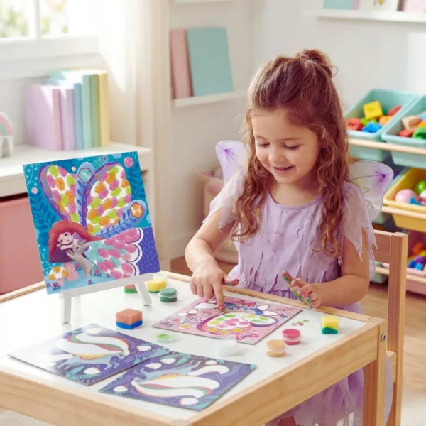 Детски комплект за оцветяване с пръсти феи Crea Lign творческа игра за деца