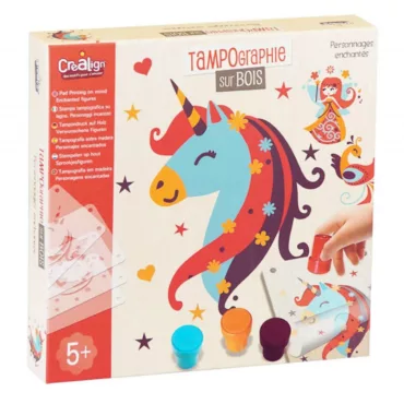 Творчески комплект за рисуване върху дърво приказни герои CreaLign креативна игра 5+