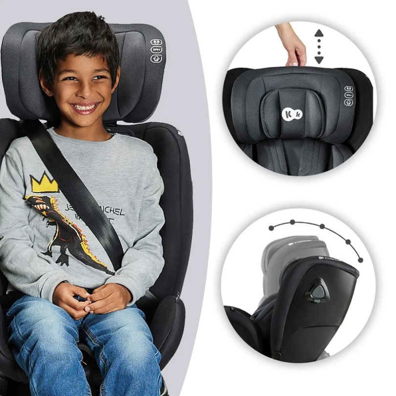 Столче за кола KinderKraft XRIDER i-Size Grey