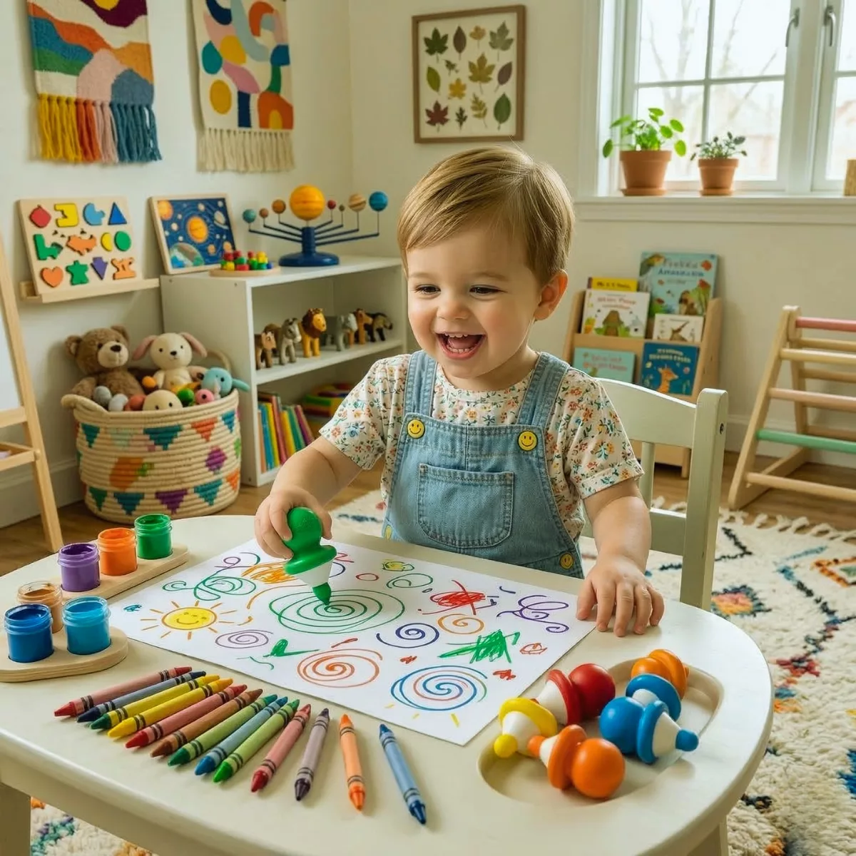 Детски флумастери с удобен захват 8 бр CreaLign цветни флумастери за деца 12+