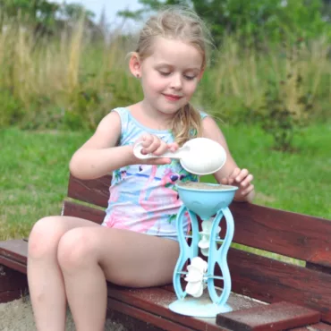 Еко водна мелничка и лопатка за пясък, безопасни материали, градински играчки за навън