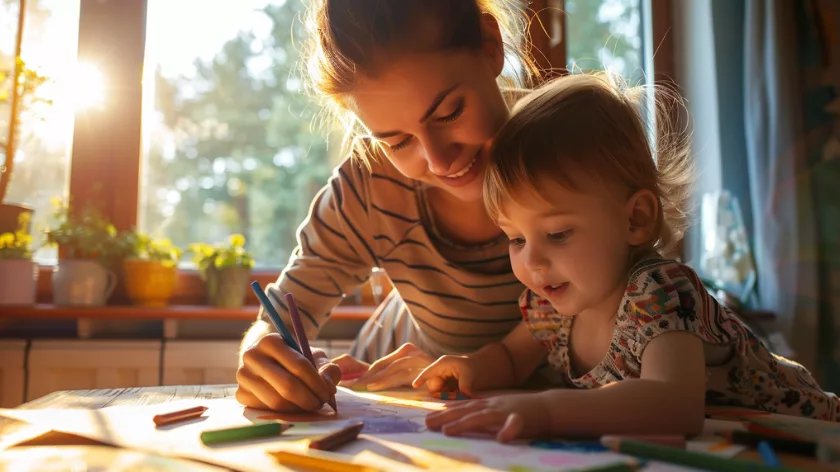 Първо рисуване за развитие на детската фина моторика и въображение при най-малките деца