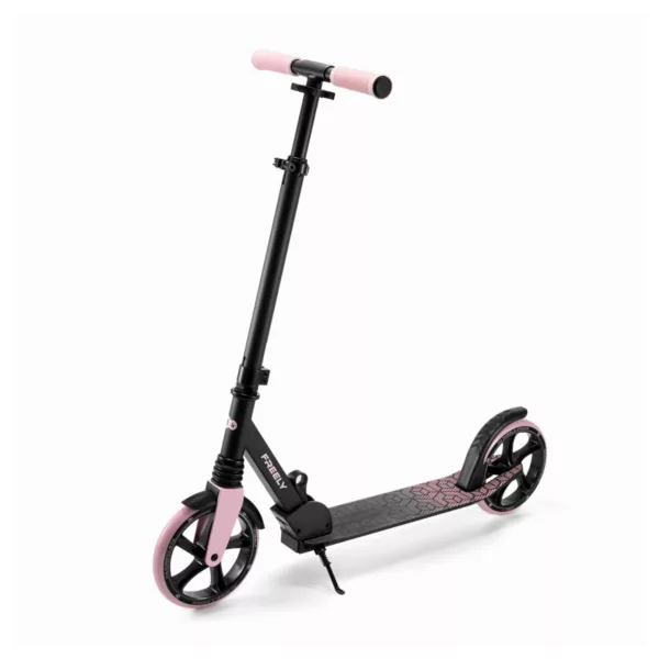 Детска тротинетка Freely розова регулируема височина алуминий за деца 5-10 години
