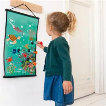 Занимателна игра с мишени и точки, морски свят, за момичета над 3 години