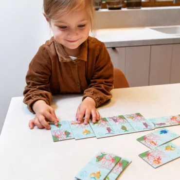 Домино с морски животни, занимателна игра за момичета, цветна