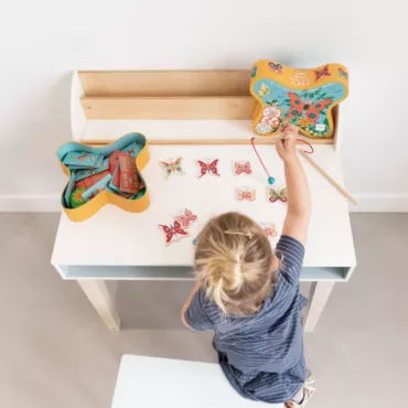 Занимателна игра за ловене на пеперуди, комплект с магнитни елементи, за момичета