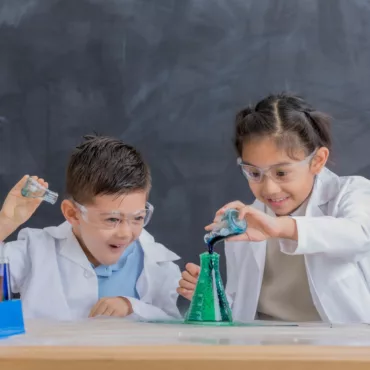 STEM комплект за деца, експерименти с химически реакции, лабораторни съдове, забавна научна играчка