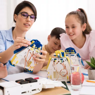 STEM комплект за деца, конструиране на роботи, електронни части, образователна играчка, над 8 години